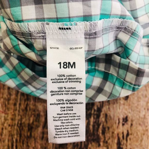 Just One You Carter's Plaid Romper shorts - Picture 6 of 6